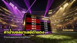 วิธีคิดค่าน้ำบอลมาเลย์ดำแดง