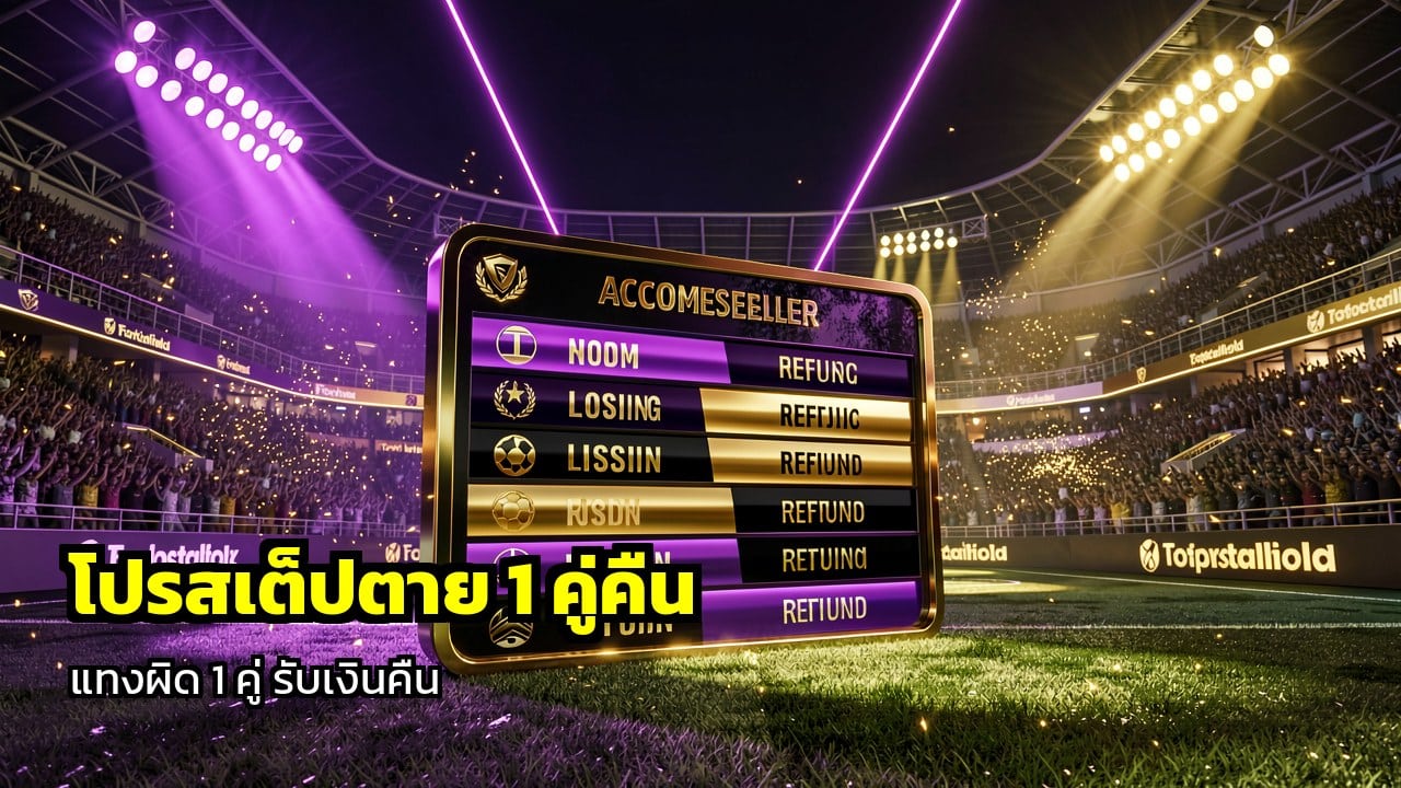 โปรโมชั่นบอลสเต็ปตาย1คู่คืนเงิน