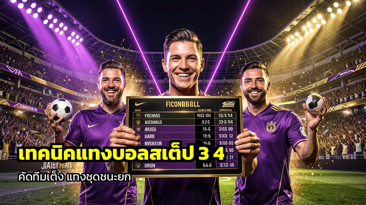 เทคนิคกาบอลสเต็ป 3 ไขว้ 4
